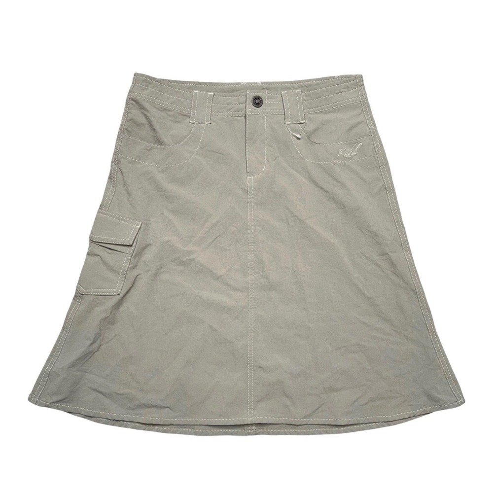 Kuhl Hiking Skirt Womens 6 Gray‎ Excellent Cargo Pocket Stretch Outdoor Utility